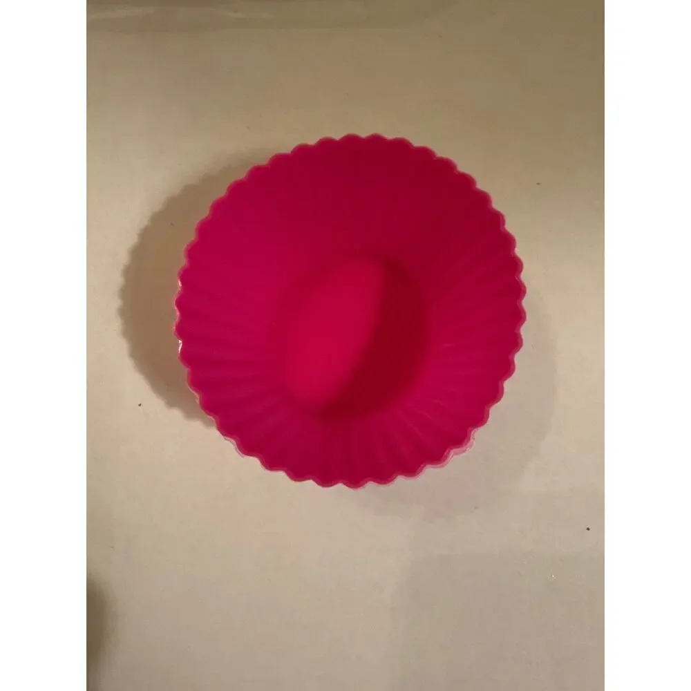 Set of 24 Silicone Baking Cups Cupcake Liners Muffins Cake Molds Bright Colors